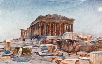 Das Parthenon von den Propyläen von John Fulleylove